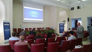 La sala conferenza all'Aci di Roma