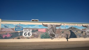 Il murales della Route 66 a Tucumcari