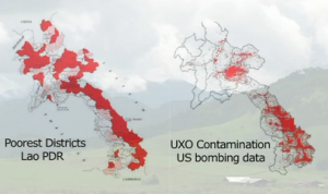Tutte le zone contaminate del Laos